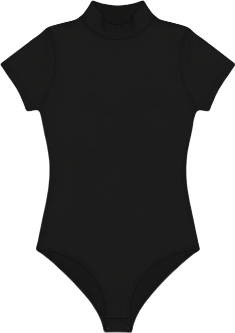 Women's Soft Mock Neck Bodysuit