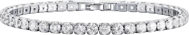Cubic Zirconia Single Row Tennis Bracelet for Women
