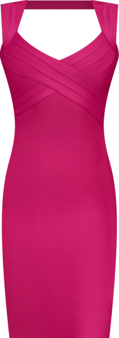 Women's Sweetheart-Neck Bandage Dress