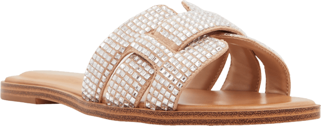 ALDO Women s Elenaa Studded Flat Slide Sandals Macy s