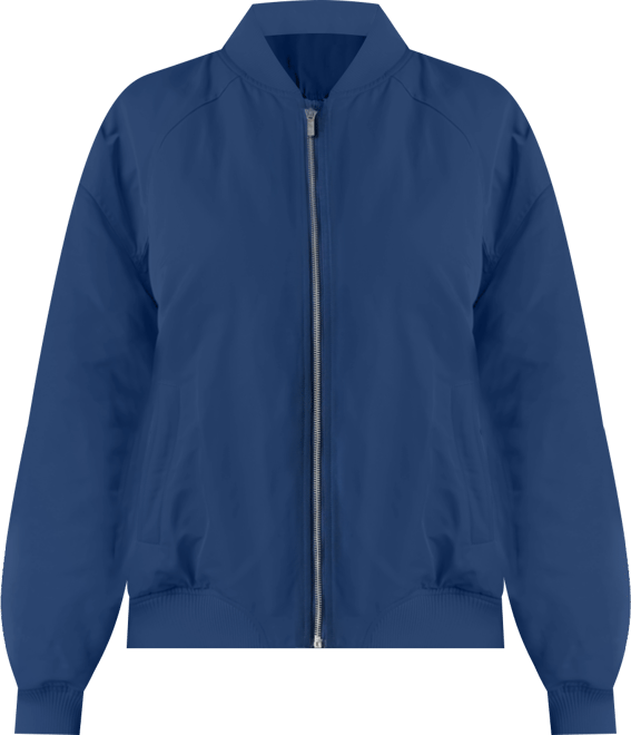 Women's Ruched Bomber Jacket