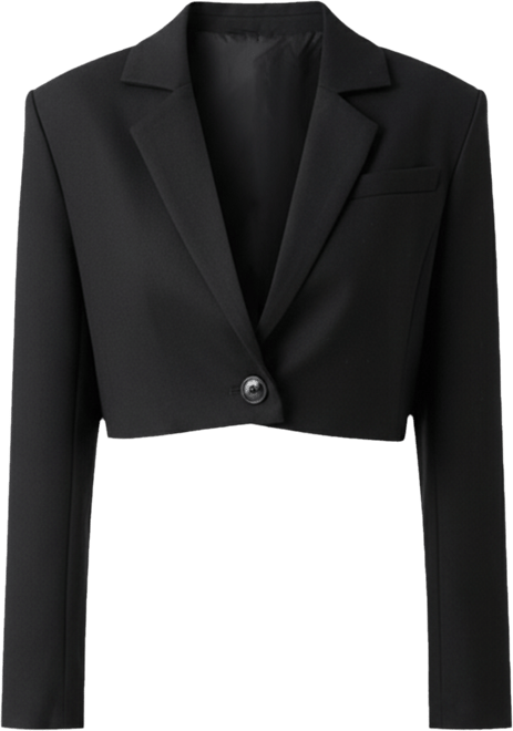 Women's Oversized Cropped Blazer