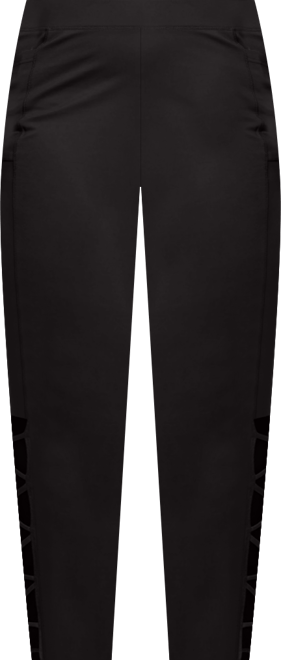 Women's Plus Size Interlaced Mesh Leggings With Side Pockets