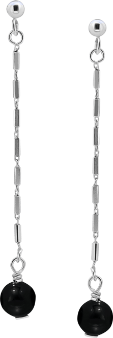 Gemstone Bead Chain Drop Earrings in 18k Gold-Plated Sterling Silver, Created for Macy's