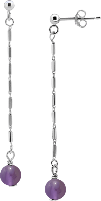 Gemstone Bead Chain Drop Earrings in 18k Gold-Plated Sterling Silver, Created for Macy's