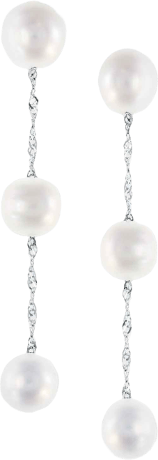 Effy Cultured Freshwater Pearl Triple Drop Earrings in 14k Yellow, White or Rose Gold (5mm)