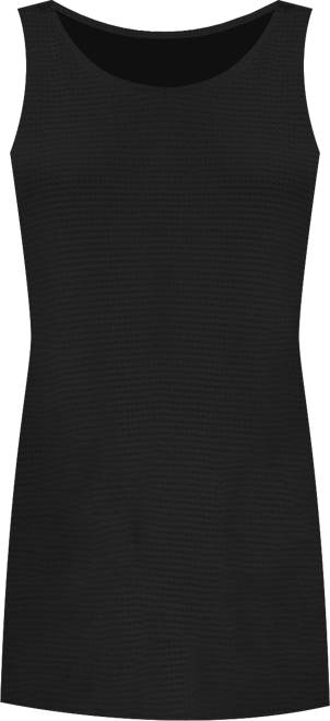 Women's Beige Waffle Knit Hem Twist Cover-Up