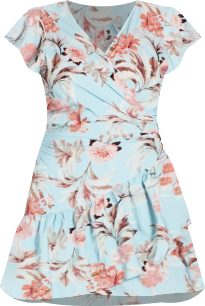 Women's Love Shack Mini Wrap Dress