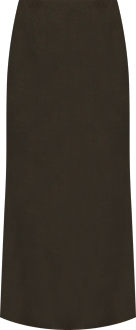 Women's Midi Skirt with Back Slits