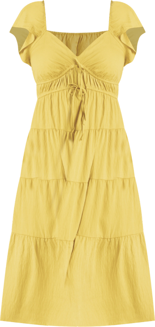 Women's Plus Size Ruffled Tiered Maxi Dress