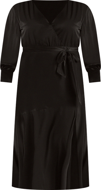 Women's Plus Size Satin Maxi Dress