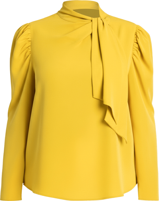 Women's Plus Size Drape Front Blouse