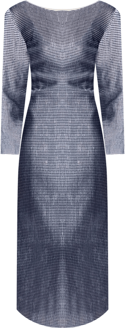 Women's Striped Dress with Low Back