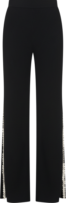 Women's Mother of Pearl Beaded Knit Pants