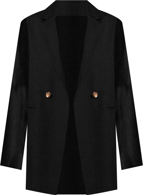 Women's Plus Size Long Relaxed Blazer