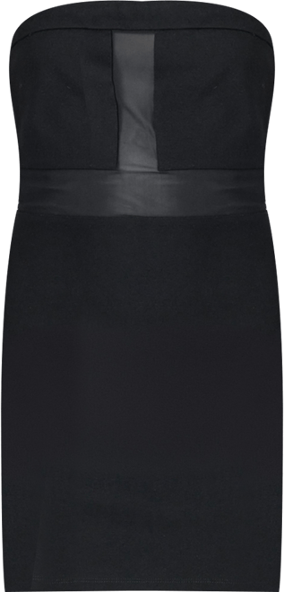 Women's Strapless Mesh Mini Dress