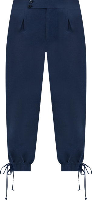 Plus Size High Waisted Ankle Tie Cuff Trousers