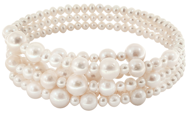Effy Cultured Freshwater Pearl (5-1/2, 7-1/2, 10, 12mm) Coil Choker Necklace