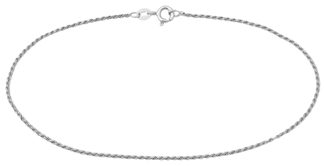 Twist Rope Ankle Bracelet in 18k Gold-Plated Sterling Silver, also available in Sterling Silver, Created for Macy's
