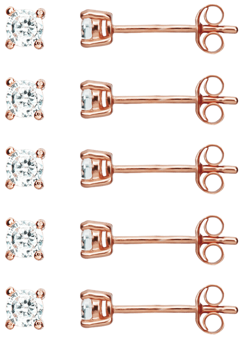 5-Pc. Set Cubic Zirconia Stud Earrings, Created for Macy's
