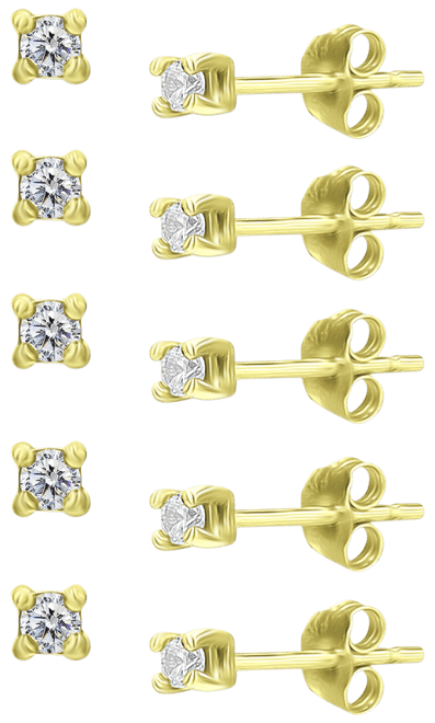5-Pc. Set Cubic Zirconia Stud Earrings, Created for Macy's