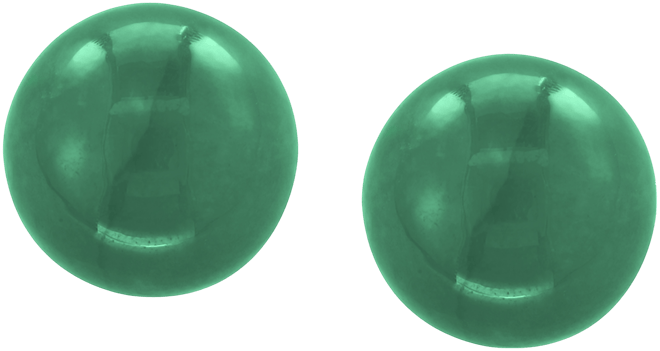 Effy Dyed Green Jade (10mm) Stud Earrings in 14k Gold