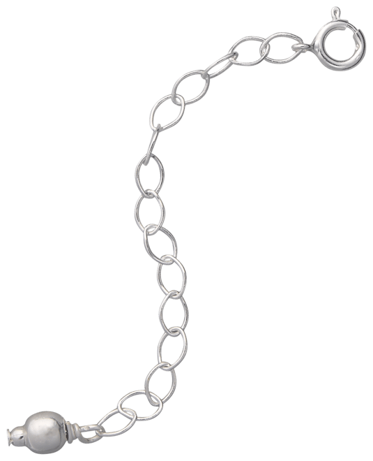 18k Gold over Sterling Silver Extension Chain Necklace, 2 Inch Chain Extender