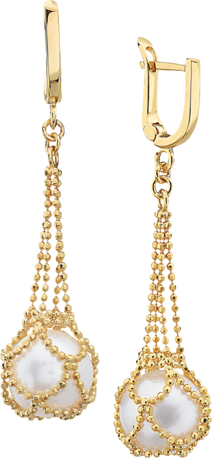 Effy Cultured Freshwater Pearl (10mm) Drop Earrings in 18k Gold Over Sterling Silver