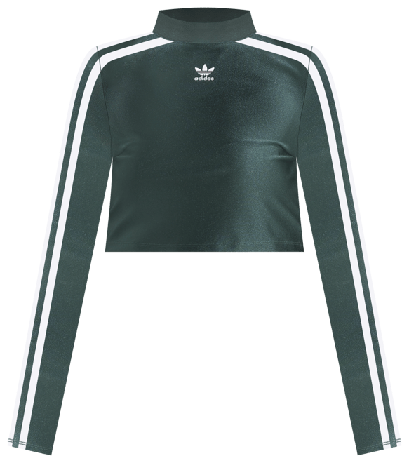 adidas Originals 3-Stripe Long Sleeve Cropped Top | Foot Locker