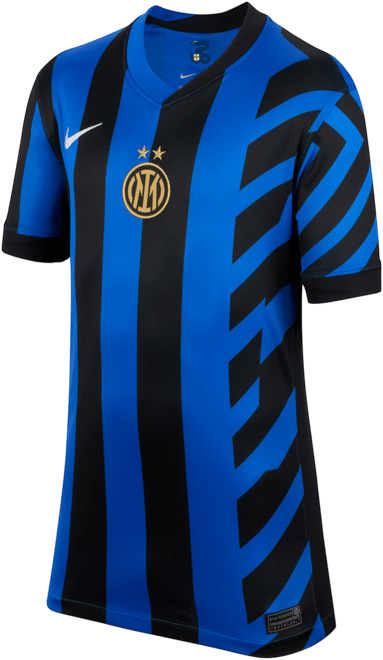 Inter Milan 2024/25 Stadium Home Big Kids' Nike Dri-FIT Soccer Replica Jersey