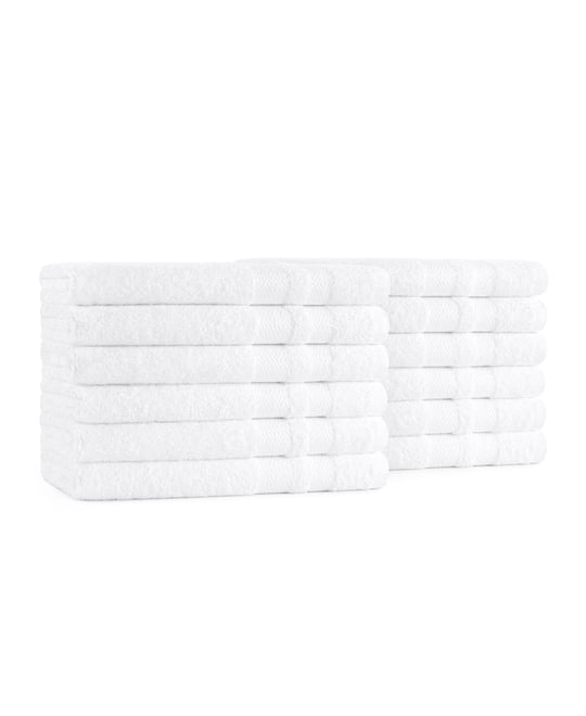 Magellan Hand Towels (12 Pack), 16x30 in., Soft Ring Spun Cotton, White