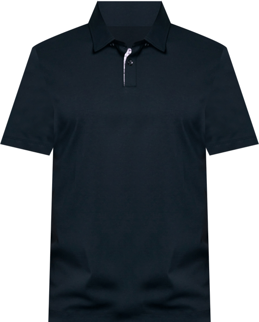 Men's Slim-Fit Wrinkle-Free Solid Mercerized Cotton Polo Shirt