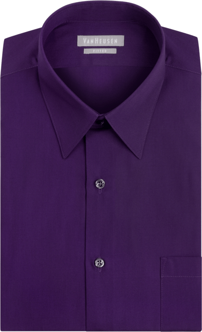 Men's Athletic Fitted Poplin Dress Shirt