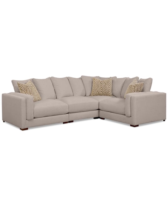 Barlien 4-Pc. Modular Fabric Sectional, Created for Macy's