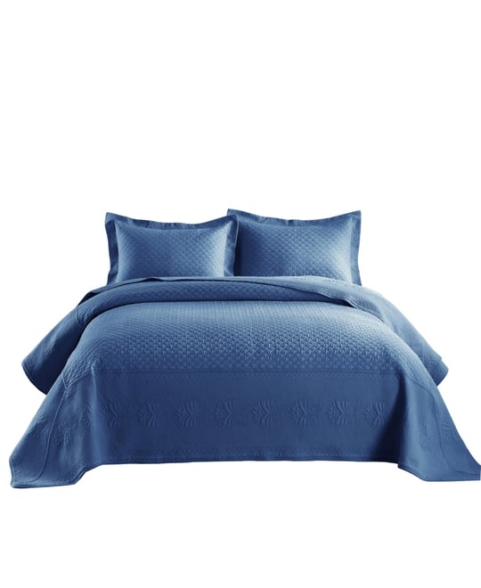 3 Pcs 100% Cotton Oversized Bedspread Quilt Set Tm -Queen