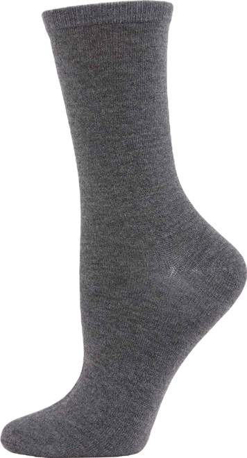 Flat knit Cashmere Women's Crew Socks