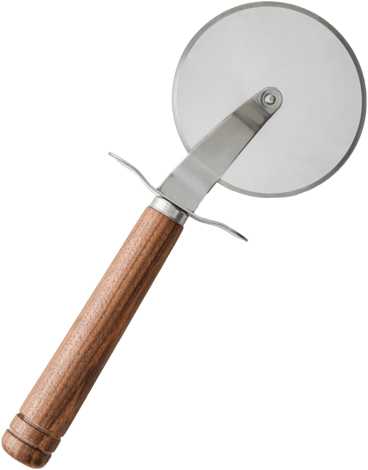 Gristmill Collection Walnut Handle Pizza Cutter