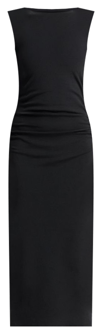 white christmas dresses Veronica Beard Charissa Stretch-Cotton Midi Dress | Black
