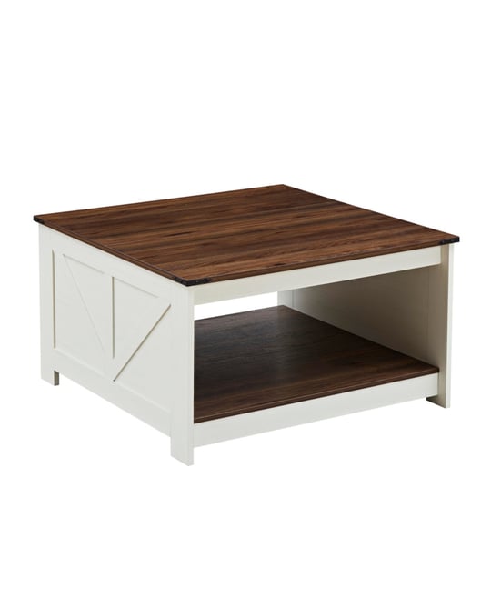 Two-Tier Farmhouse Coffee Table with Storage