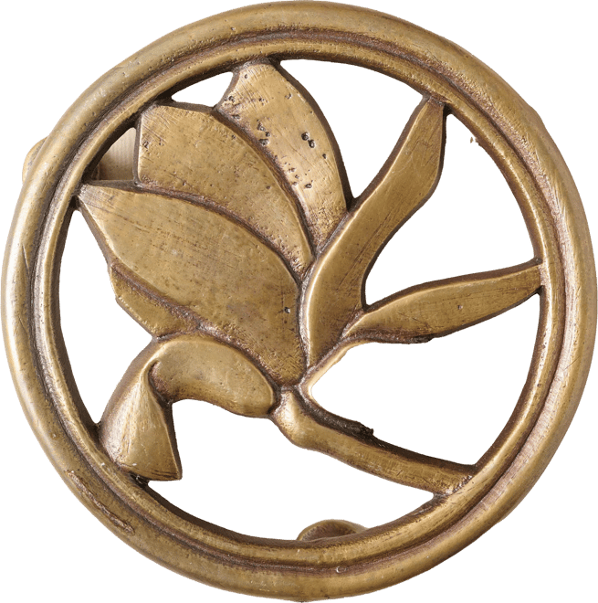Magnolia Antique Brass Trivet