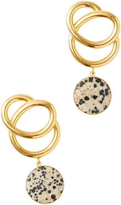 Dalmation Sonia Icon Stone Earrings