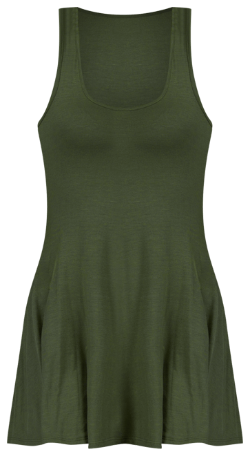 Women's Scoop Neck Sleeveless Tunic Top
