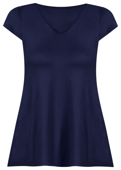 Women's Short Sleeve Loose Fit Tunic Top