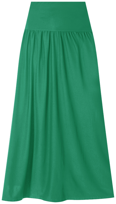 Women's Foldover with Pockets Maxi Skirt