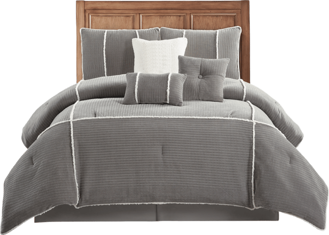 Arvada Solid Cabin Style 7-Pc. Comforter Set, King