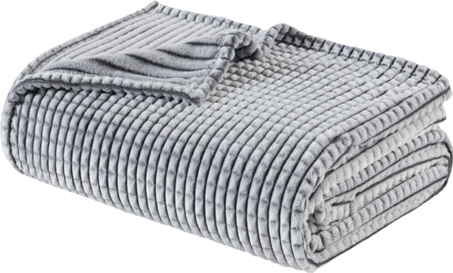 Carved Plush Blanket, Full/Queen