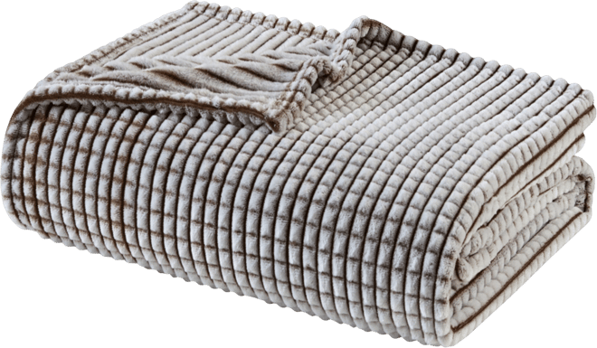 Carved Plush Blanket, Twin