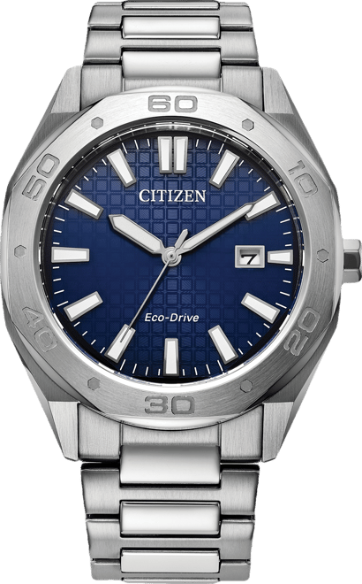 Eco-Drive Men's Weekender Stainless Steel Bracelet Watch 41mm