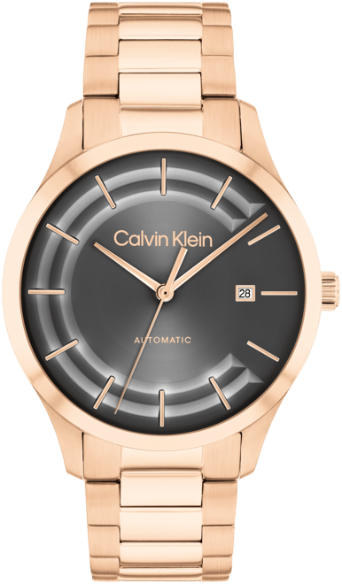 Men's Iconic Automatic Rose Gold-Tone Stainless Steel Bracelet Watch 40mm