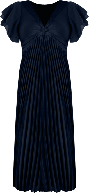 Women's Nova Flutter Sleeve Midi Dress